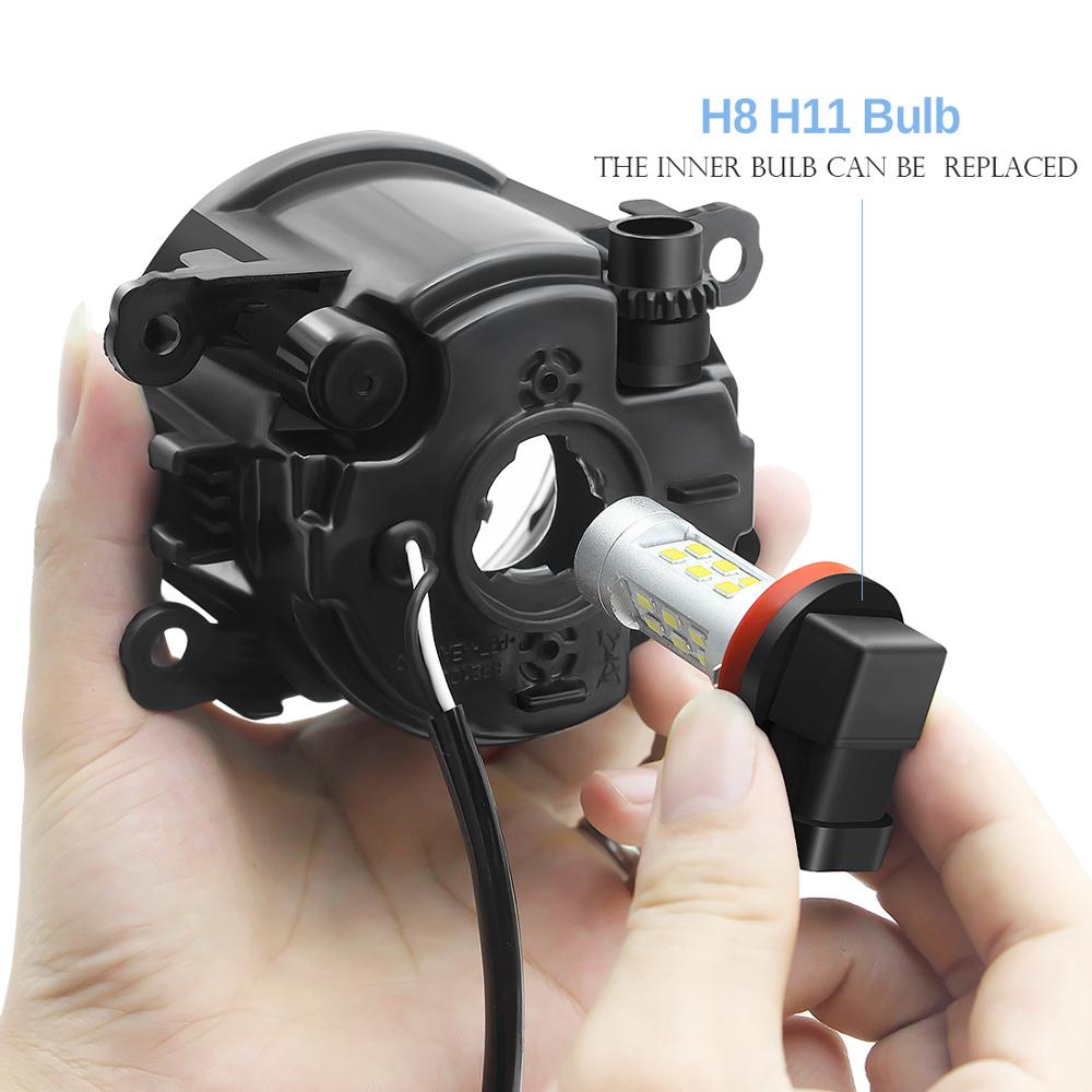 Angel Eye Mistlamp Auto Halo Ring Fog Lamp Drl H11 12V Voor Mitsubishi L200 Pajero Outlander Colt Triton eclipse Endeavor Galant