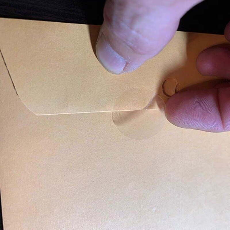 500 pezzi rotolo adesivi sigillanti autoadesivi trasparenti etichette sigillanti per confezioni regalo trasparenti rotonde