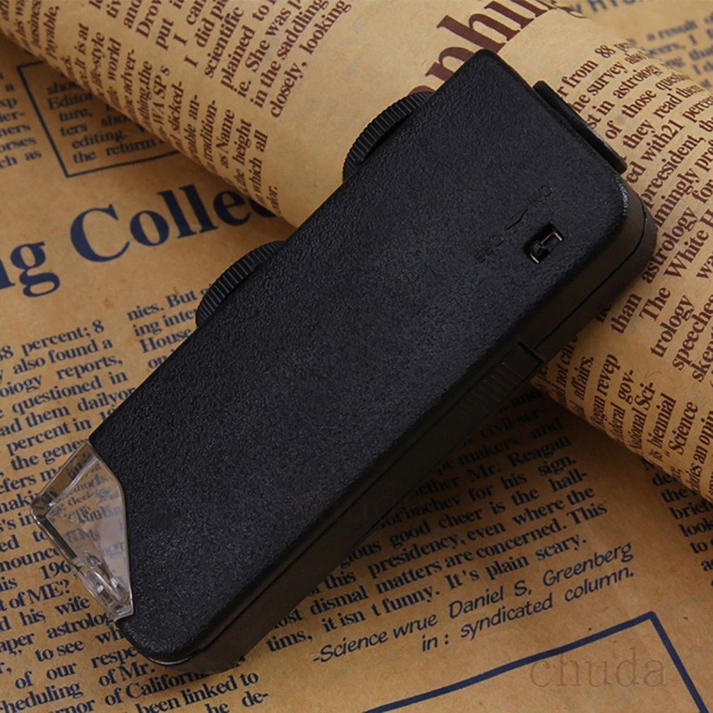 Mini 60x-100x Illuminated Zoom Pocket Microscope Magnifier Loupe Manual Adjustment Focus For Perfect Vision