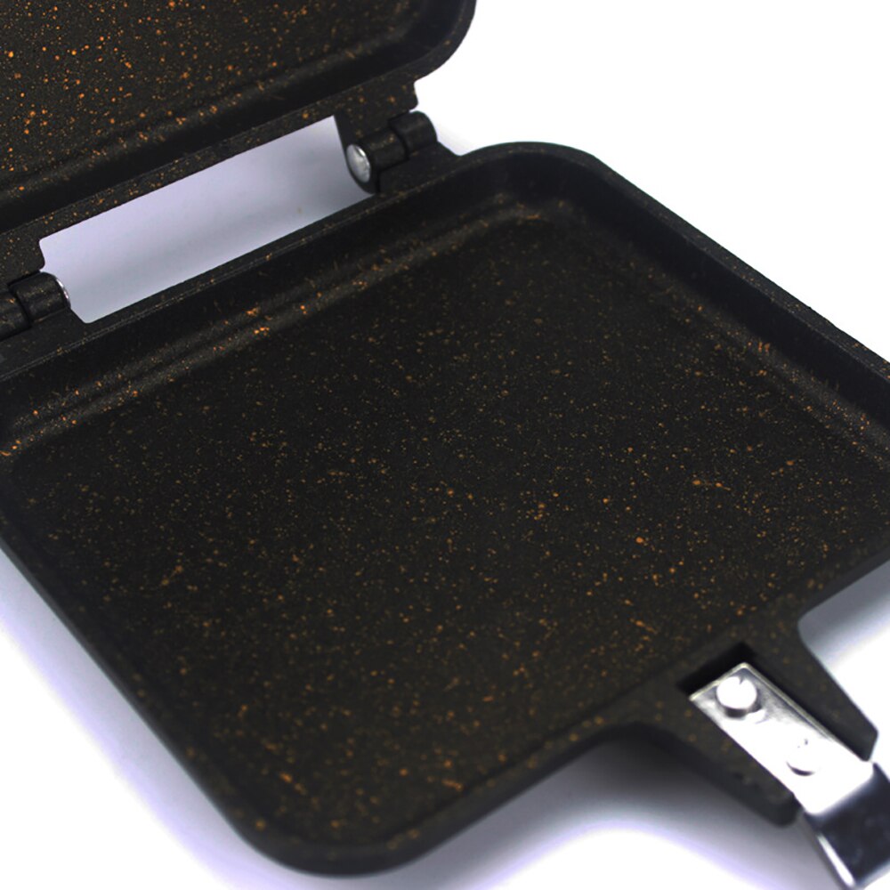 Non-stick sandwich maker jern brød toast frokost maskin vaffel pannekake baking grill ovn mold grill stekepanne sammenleggbar
