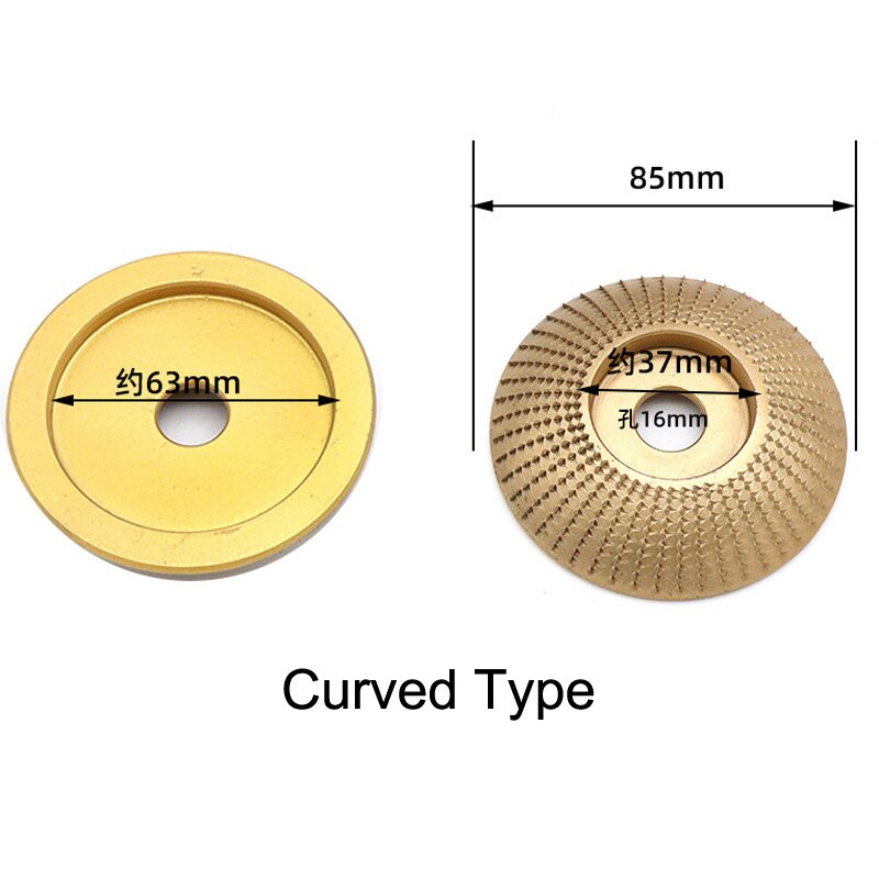 1pcs 85mm 100mm Wood Shaping Disc Grinding Wheel Rotary Disc Sanding Polish Wood Carving Disc Tools For Angle Grind