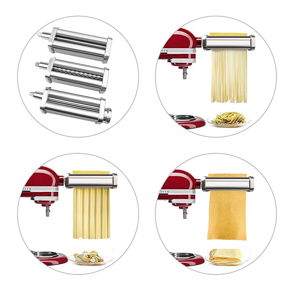 Pasta Hersteller Edelstahl Pasta Spaghetti Rolle Stand Typ Rührgerät Nudel Presse Befestigung Küche Werkzeug Für KitchenAid