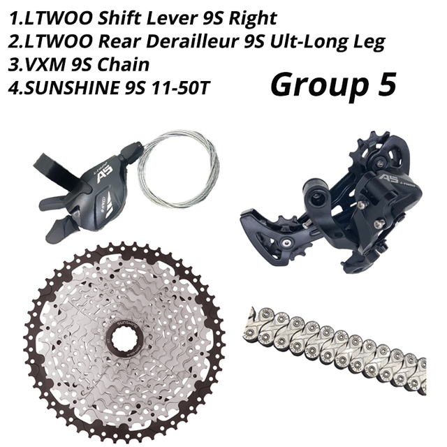 Ltwoo A5 1X9S Groepset 9 Speed Shift Hendel Achter... – Vicedeal