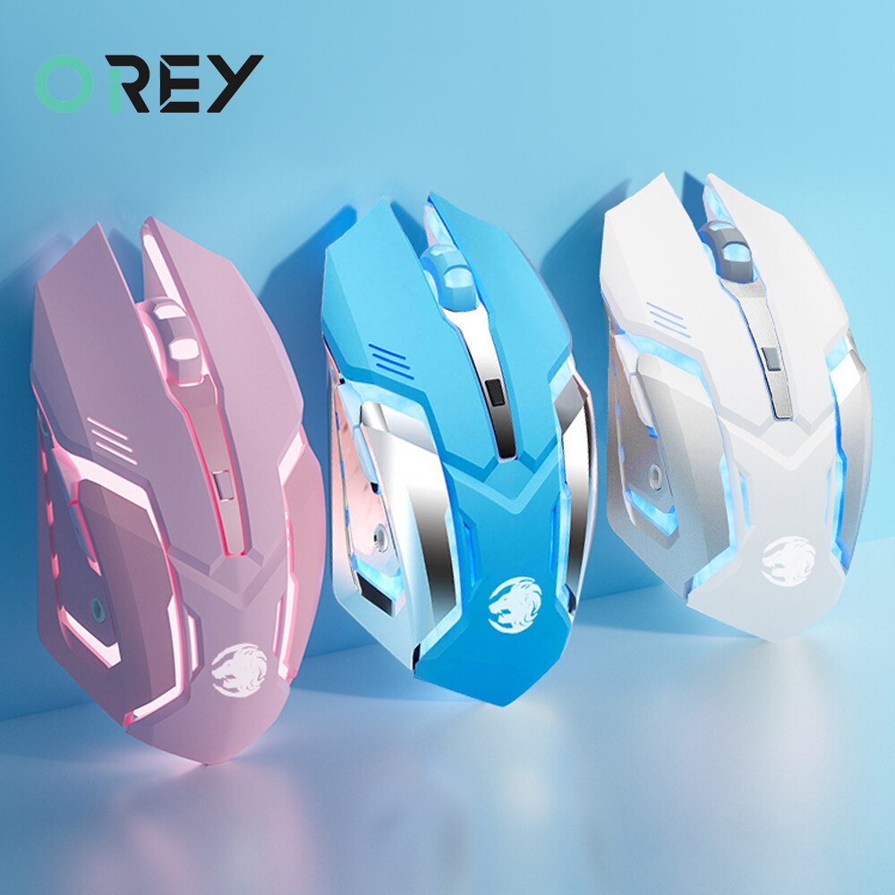 Drut pod mysz do gier cichy mysz ergonomiczna 4 klawisze podświetlany Mini magiczna mysz dla Laptop komputer dla graczy cicha mysz prezent dla dziewczyny