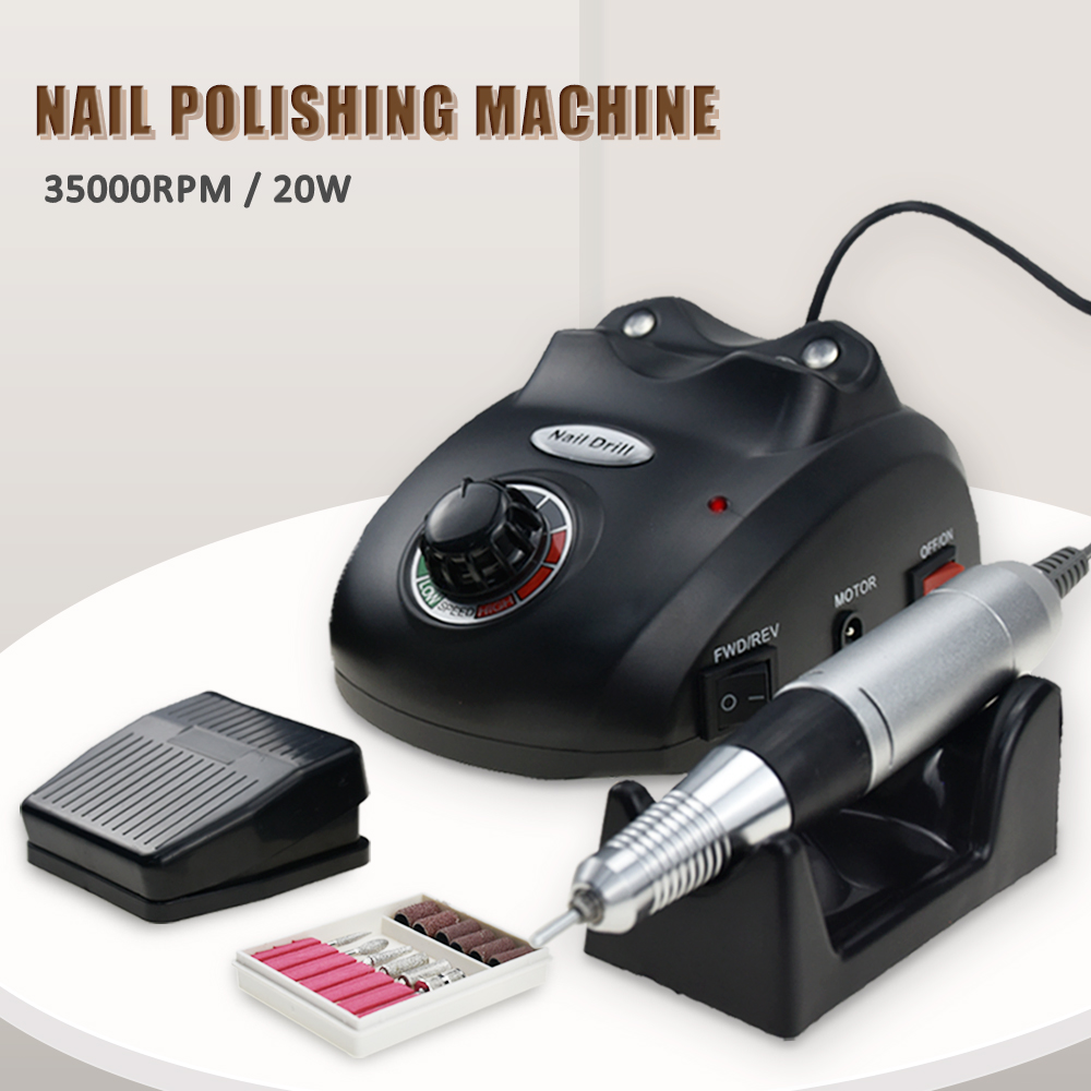 Professionele Elektrische Manicure Machine Nail Boor 20W 35000Rpm Frezen Nail Art Nagelvijl Met Cutter Nail Kits tool