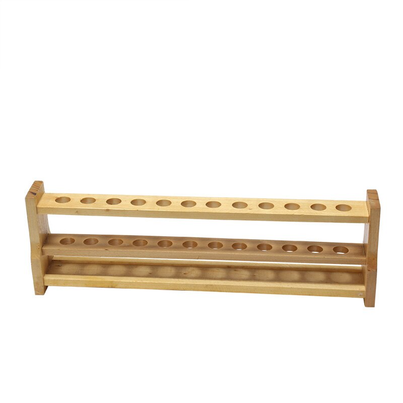 Holz reagenzglas rack Farbe rohr rack 6 und 12 löcher 10ml 25ml 50ml 100ml