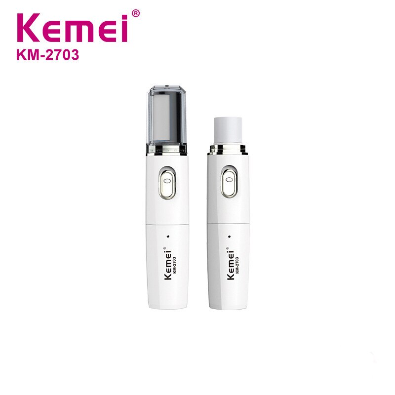 Kemei km -2703 elektronische voetvijl 2 messen oplaadbare pedicuremachine elektrische voetvijl dode huid verwijderen