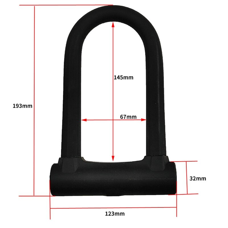 Heavy Duty Security U Cable Bike Lock with 1.2M Flex Bike Cable for Road Bike Mountain Bike Electric Bike Folding Bike
