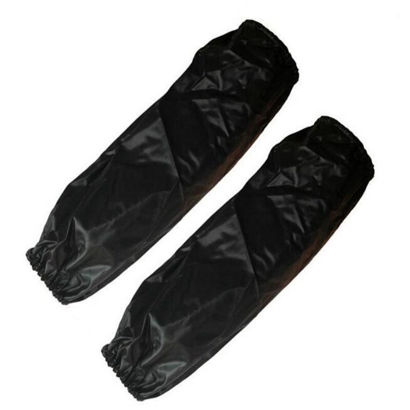 Manguitos gruesos para adultos, accesorios de limpieza de cocina, resistentes al agua y aceite, herramienta de cocina, 1 par: black