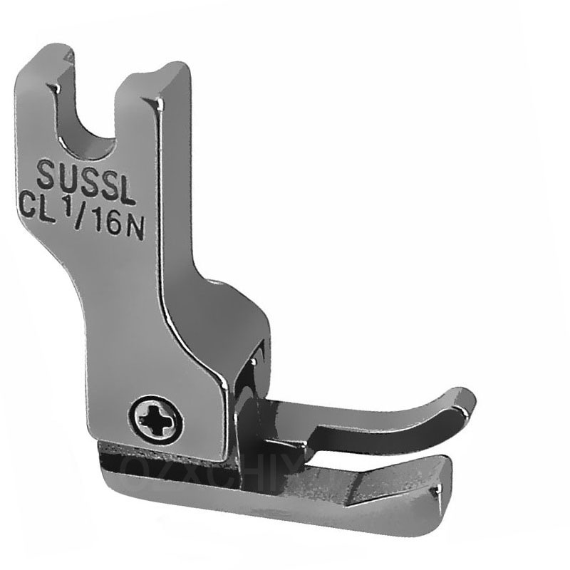 1 Pcs CR1/16N CR1/32N CL1/16N CL1/32N Industrial Sewing Machine Compensating Presser Foot Left/Right Edge Guide Presser Foot: light green