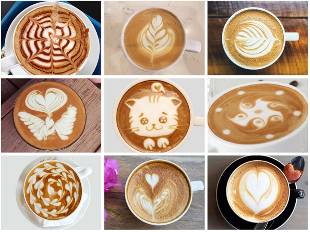 Milk Steaming &amp; Frothing Pitcher, Stainless Steel Non-Stick Milk Jug Pull Flower Cup Perfect For Coffee Cappuccino Latte Art