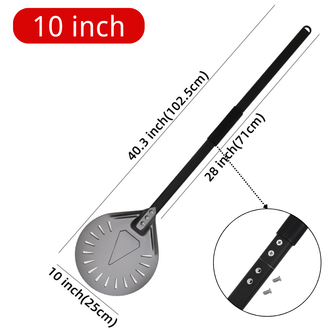 7 8 9 10 Inch Long Pizza Peel AdjustableTurning Shovel Spatula Baking Tool Kitchen Utensils Nonstick Big Pizza Turner for Oven: transparent