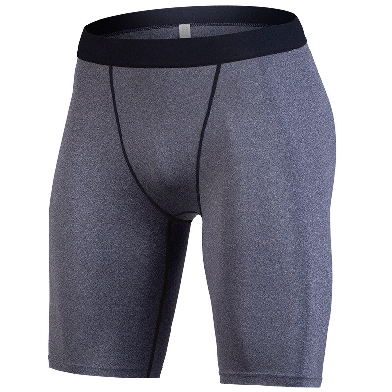 Summer Running Shorts Men Quick Drying Training Fitness Compression Gym Shorts Gym Mens Sport Compression Tights: Gray / XXL