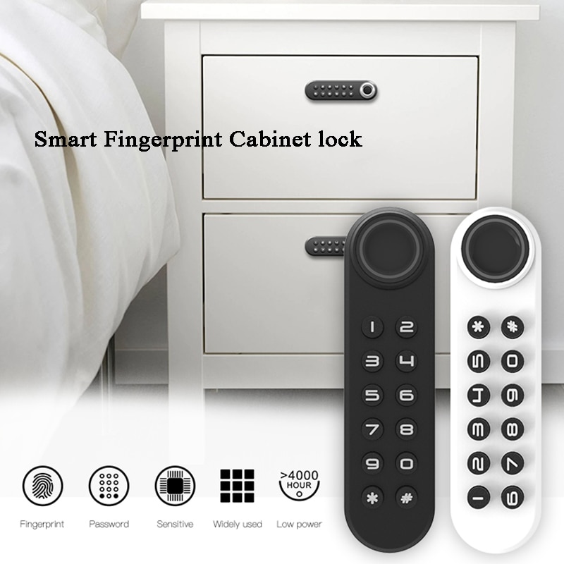 Biometric Fingerprint cabinet lock Password Zinc alloy 20 users USB anti-theft Drawer/showcase/Office File/Cupboard lock