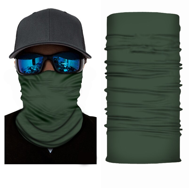 3D Camouflage Solid Bandana Buffs Neck Gaiter Headband Cycling Fishing Balaclava Mask Scarf Multifunctional Outdoor Headwear: S99