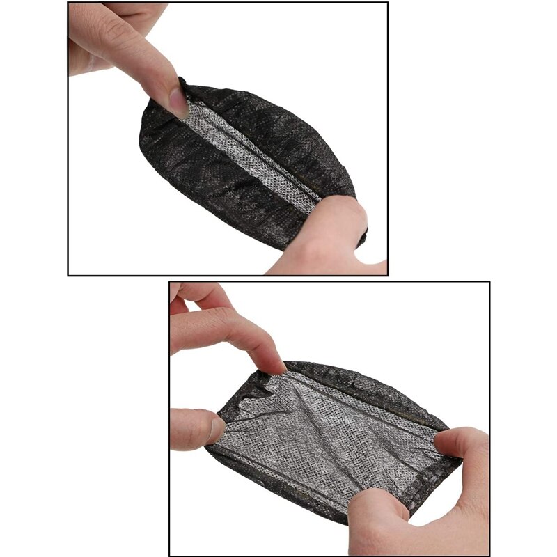 RISE-200 Pcs Black Disposable Microphone Covers Karaoke Anti-Splash Mic Cover Dust-Proof Accessories