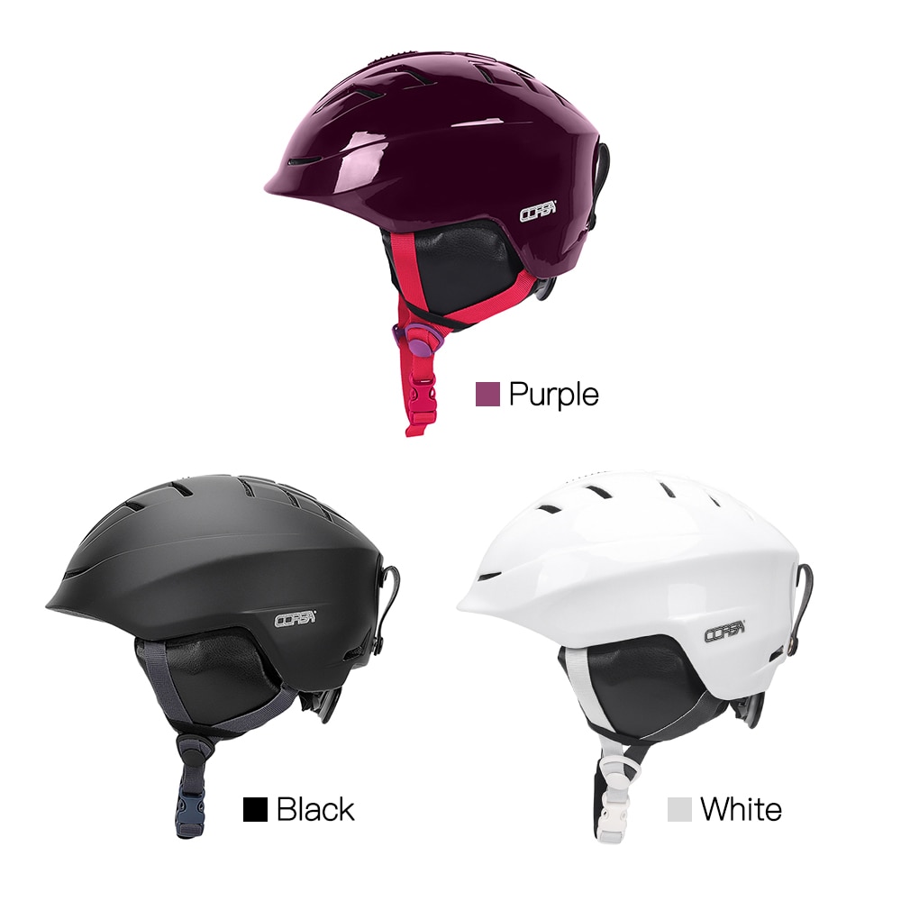 Capacete de ski, com forro removível e capa para orelha, snowboard, helemt, ajustável, unissex, em molde, para neve