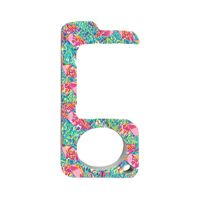 Portable Non-Contact Door Opener Stylus Elevator Keychain Tool Hygienic Keychain Open Doors Press Elevator Button Tool: D