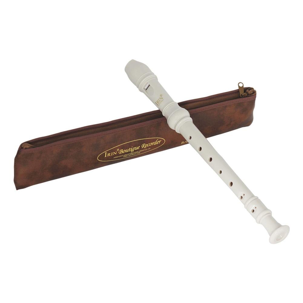 8 Gaten Klarinet Recorder Instrument Musical Barokke Fluit Muziekinstrumenten Educatief Hulpmiddel Voor Beginner 32.5Cm: white