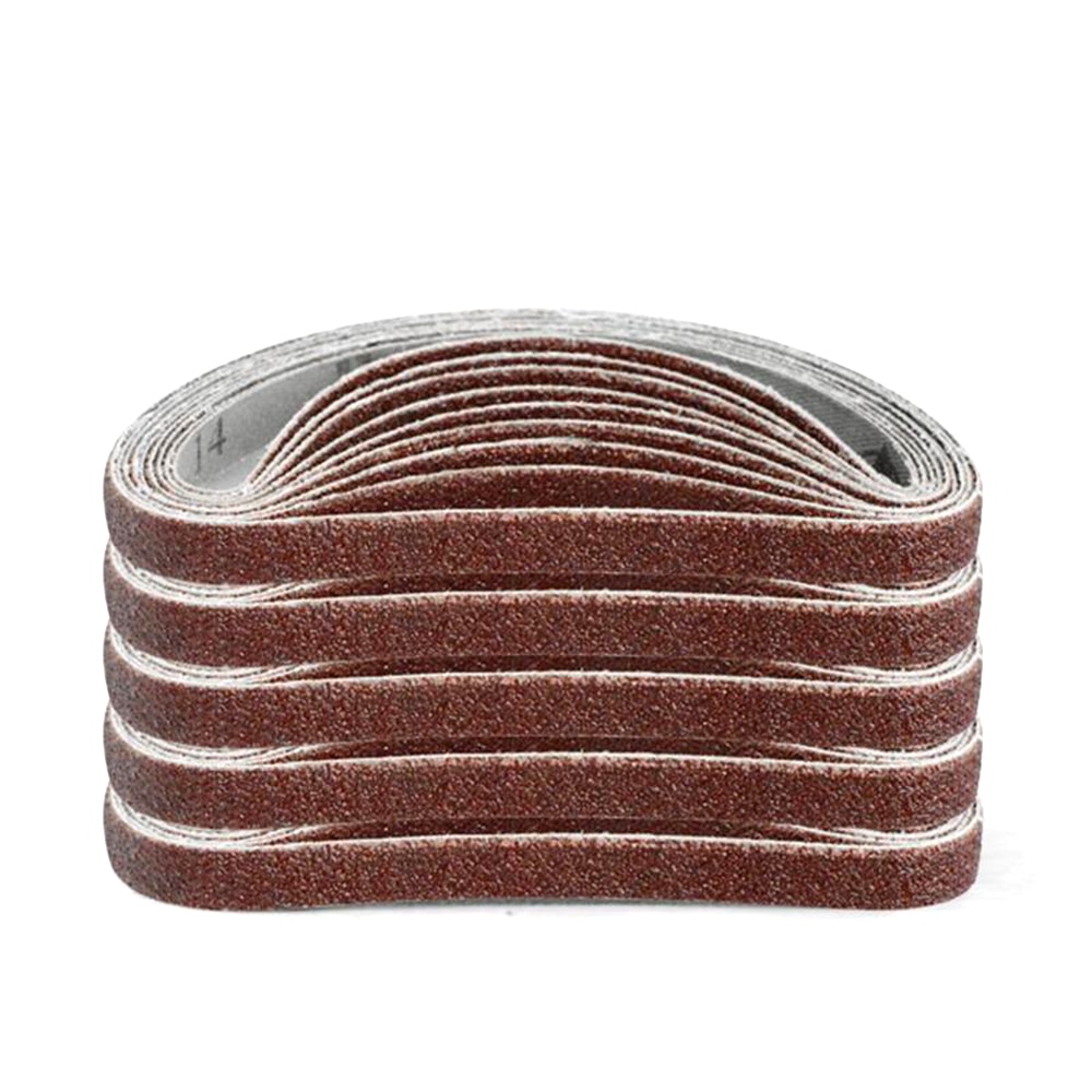 10 stk 10 x 330mm slipebånd 1000 kornsliping slipe poleringsverktøy for slipemaskin elektrisk roterende verktøy