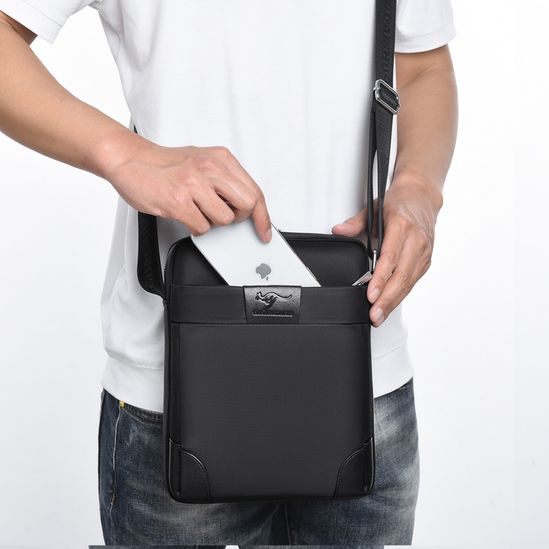 Sommar känguru lyxmärke herr crossbody-väskor oxford vintage messenger-väska manlig liten axelväska för män affärshandväska