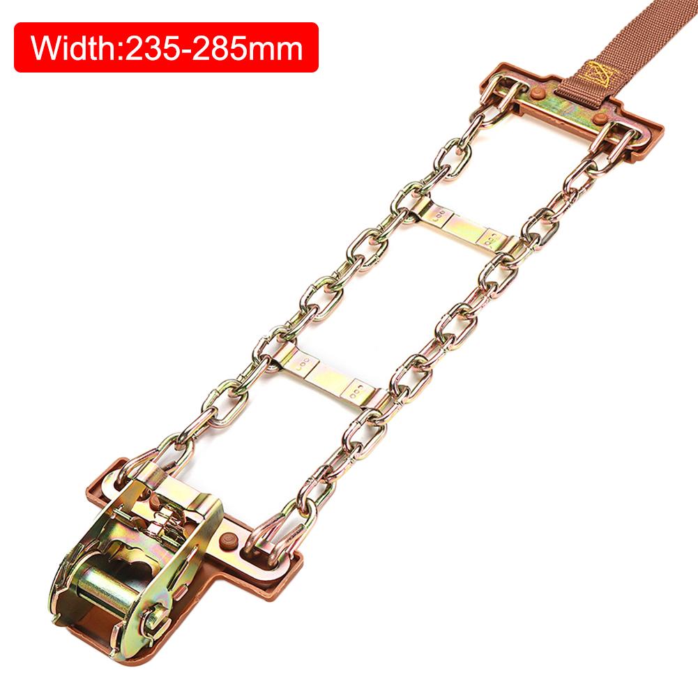 Cadenas de nieve de coche ensanchadas, cadenas de acero resistentes al desgaste para invierno, neumáticos de barro, ruedas de Autocross para exteriores, 1 ud.: Dorado