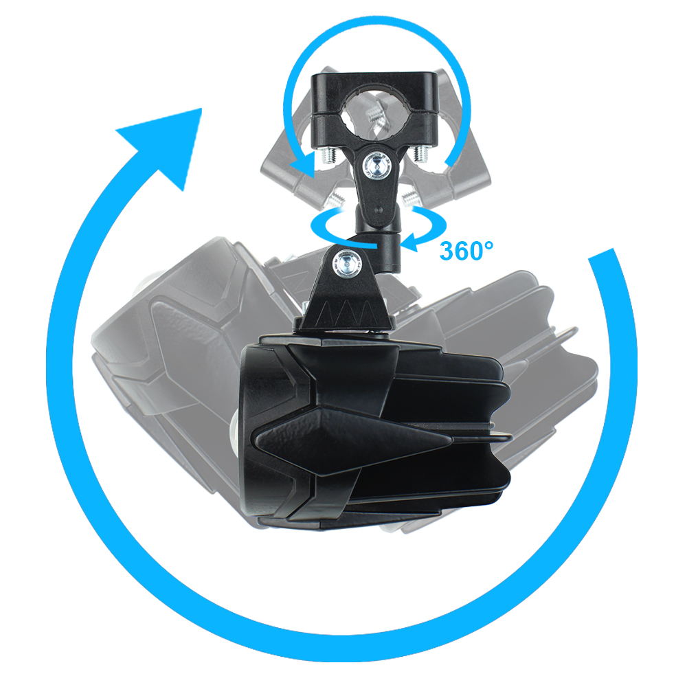 Luces auxiliares para motocicleta BMW R1200 gs, faros antiniebla DE CONDUCCIÓN puntual, 40W, 6000K, para BMW R1200GS, F800GS, F700GS, F650, K1600