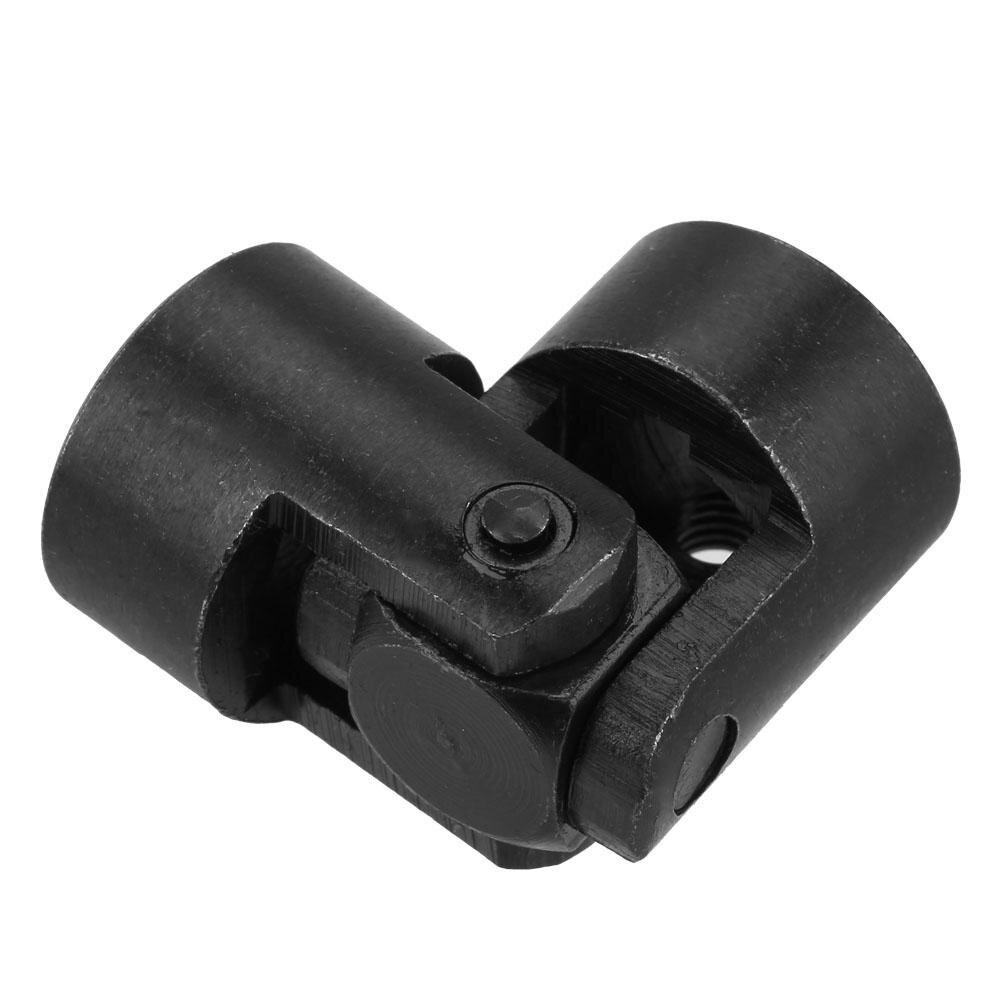 Universalledd akselkobling motorkobling gjør-det-selv-styring universalledd m/ kilesporakselledd u-ledd 12 x 24 x 51mm svart