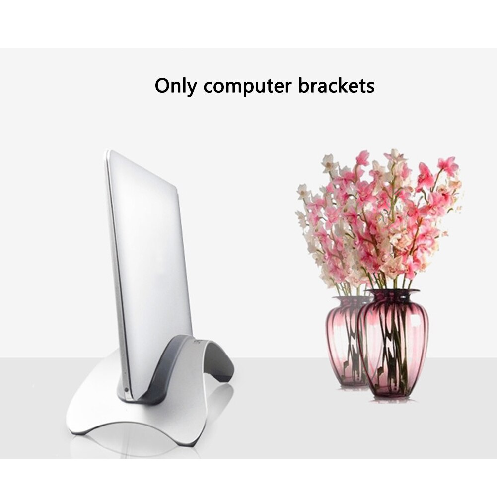 Vertical Aluminum Alloy Storage Rack Laptop Stand Stable Portable Accessories Mount Base Erected Holder For Macbook Pro Air