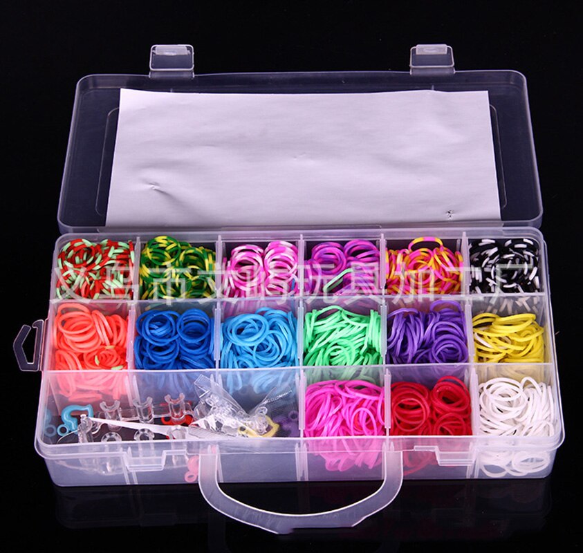 2000 gummiband vävstol självväv låda elastiskt armband hantverk kit flicka barn leksaker för barn 7-10 år tonåring: 1500 st