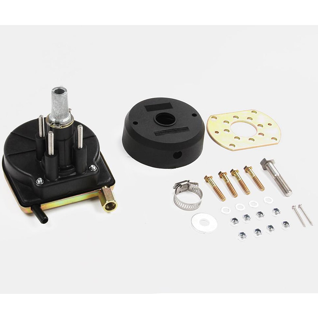 Outboard Steering Helm System for Boat Engine up to 55hp, Black Bezel