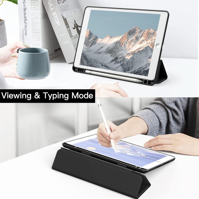 With Pencil Holder Case For iPad Pro 12.9 1st/2nd Generation Model A1584/A1652/A1670/A1671/A1821 Cover Slim Stand Capa