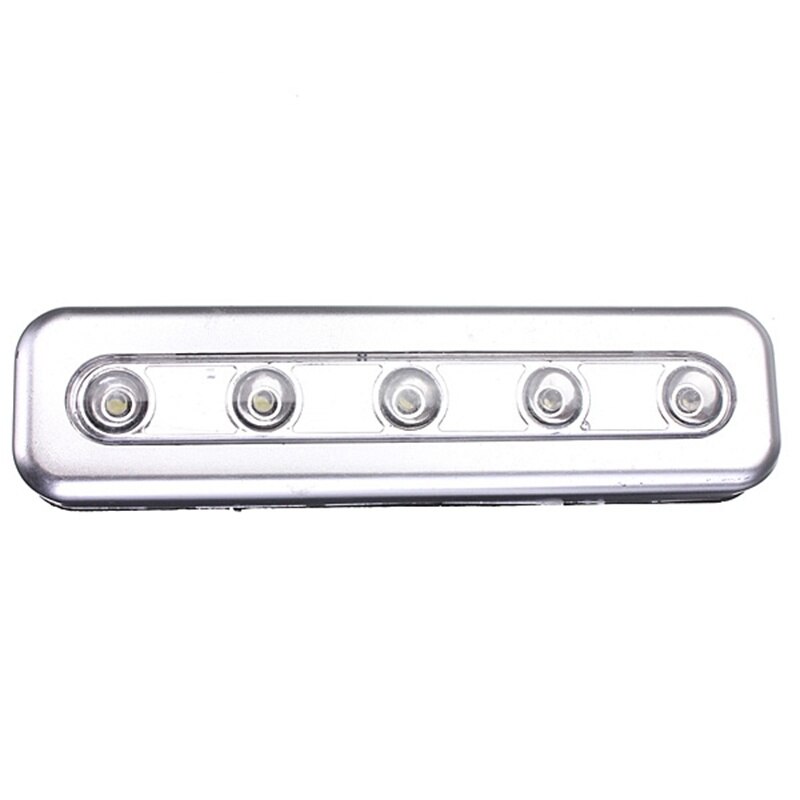 5 LED Wireless Cabinet Light LED With Adhesive Sticker Battery Powered Lamp Closet Wardrobe Stair Kitchen Bedroom Drawer Light