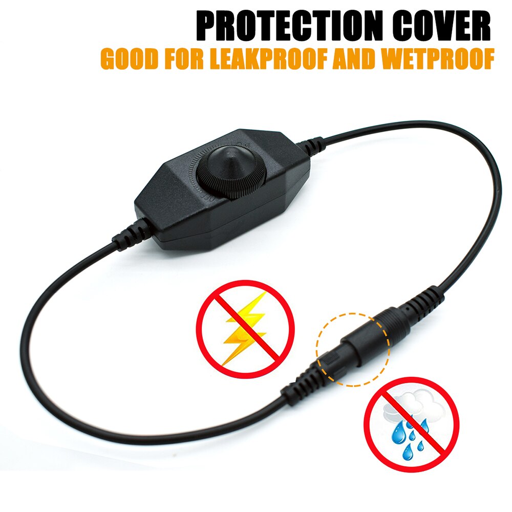 LED Dimmer Switch 12V 24V DC Touch Switch Adjust Controller Cable Connector for LED Strip Light CCTV Security Camera