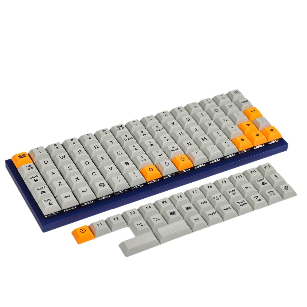 75 Keys DSA Dye Sub PBT Keycaps Suitable For Ortholinear Layout MX Keyboard XD75 ID75 Planck Preonic Niu40