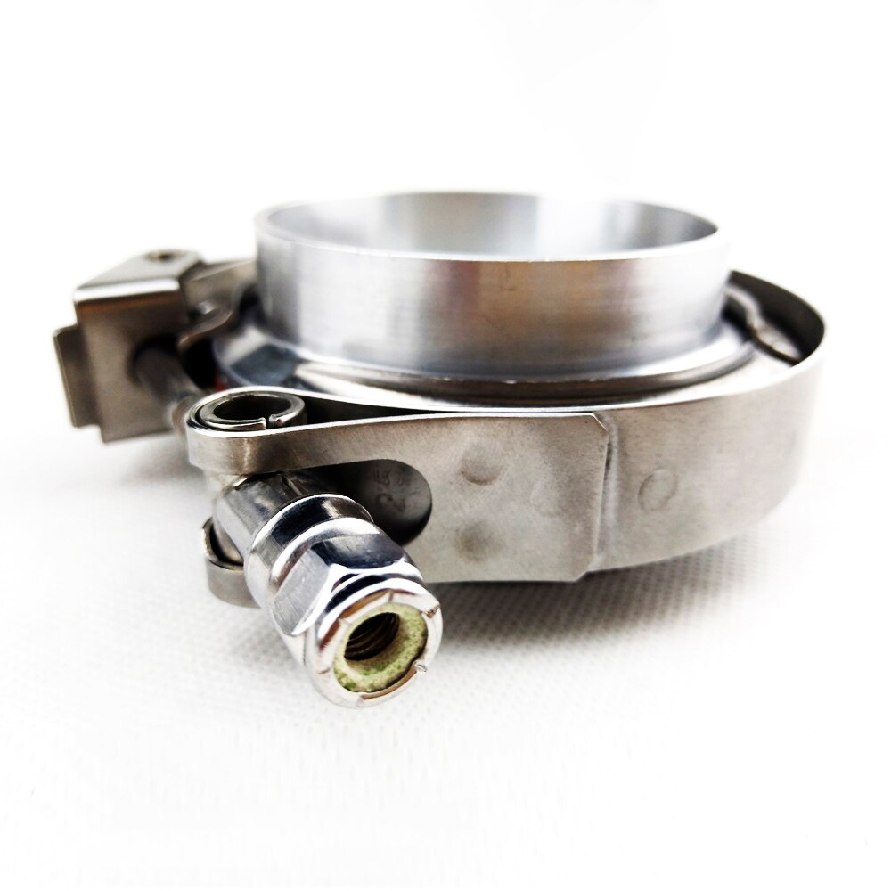 1.5''-5.0" ss304 Quick release V band clamp with Aluminum Alloy flange kit for exhaust pipe clamp nylon nut