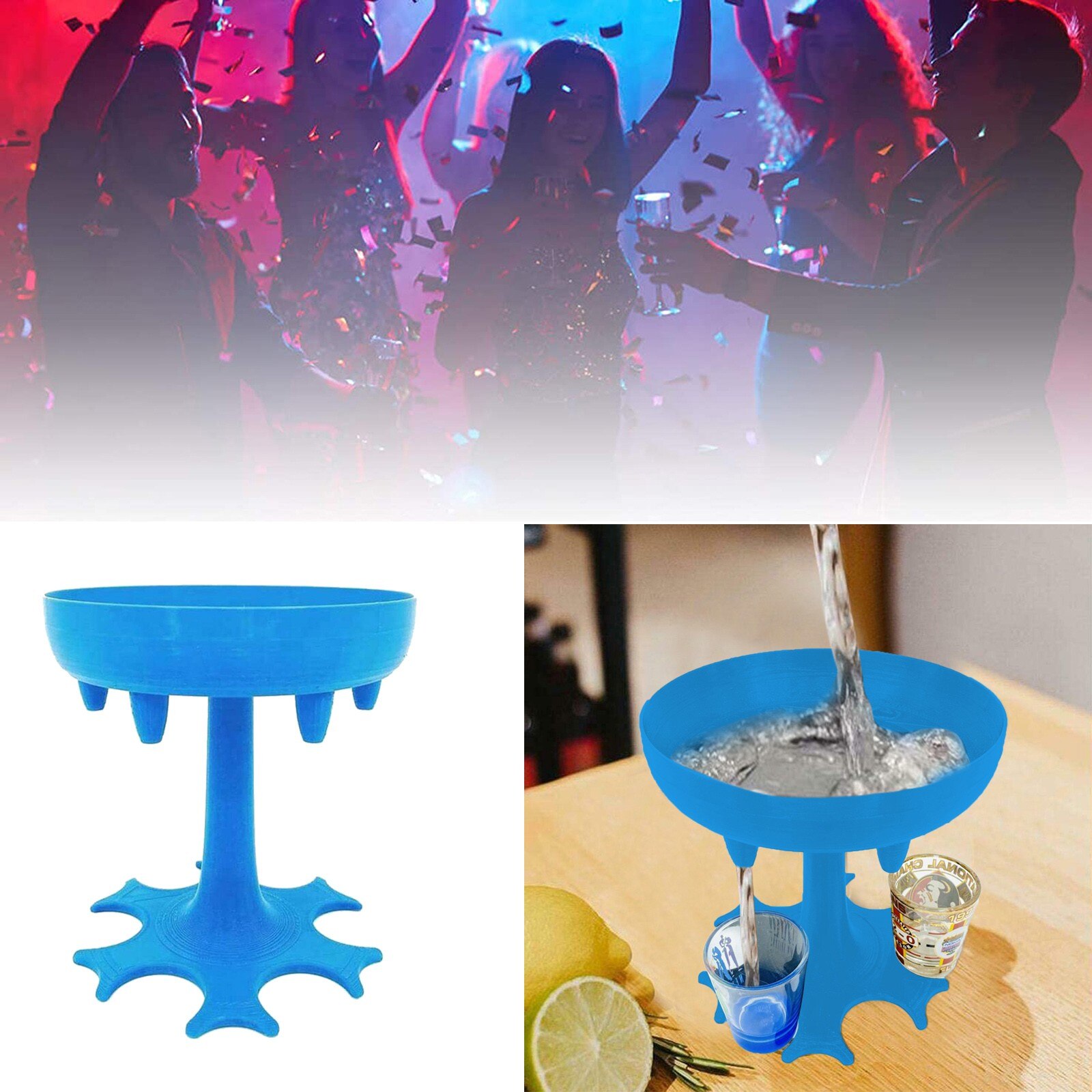 6 Borrelglas Dispenser En Houder-Dispenser Voor Vullen Vloeistoffen, Schoten Doseer Liquor Dispenser Party Games Drinken Gereedschap