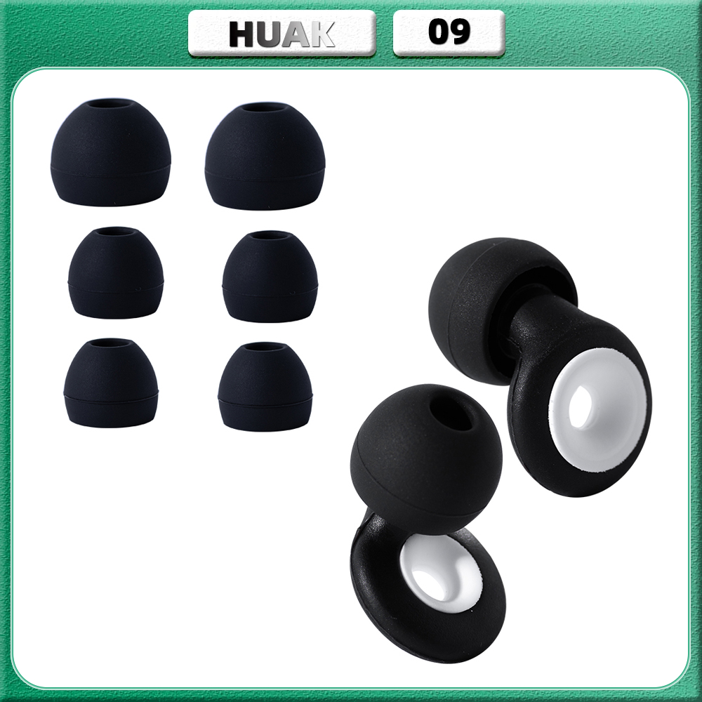 Tapones para los oídos HUAK-Protección auditiva de silicona de alta fidelidad para conciertos Reducción de ruido Dormir, Tapones para los oídos para nadar-Accesorios adicionales incluida