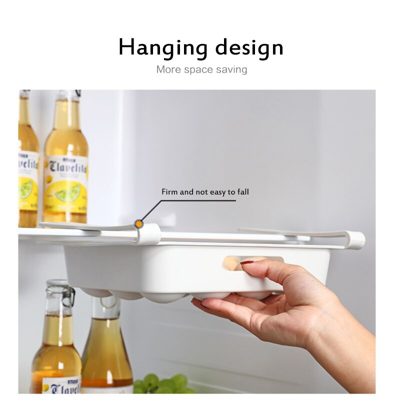 Refrigerator Storage BoxKitchen Egg Carton Refrigerator Crisper Multifunctional Food-grade Plastic Storage Box Kitchen Supplies