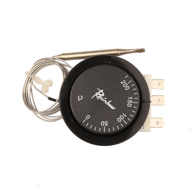 0 -200 Celsius Rainbow 3-feet Temperature Controller Switch - Knob Thermostat Liquid Expansion Adjustable Water Boiler TS-200SR