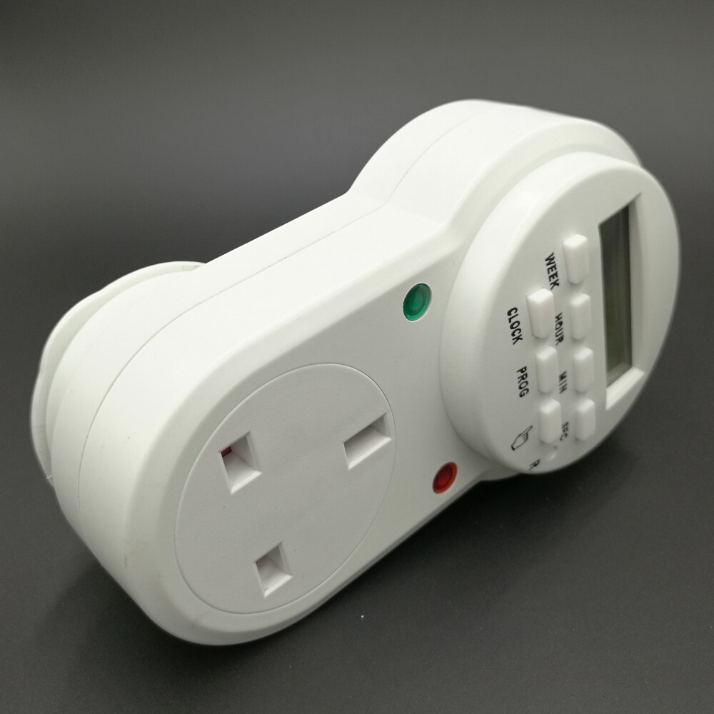 Home Security 220V AC Mains Plug Digital Timer Time Clock