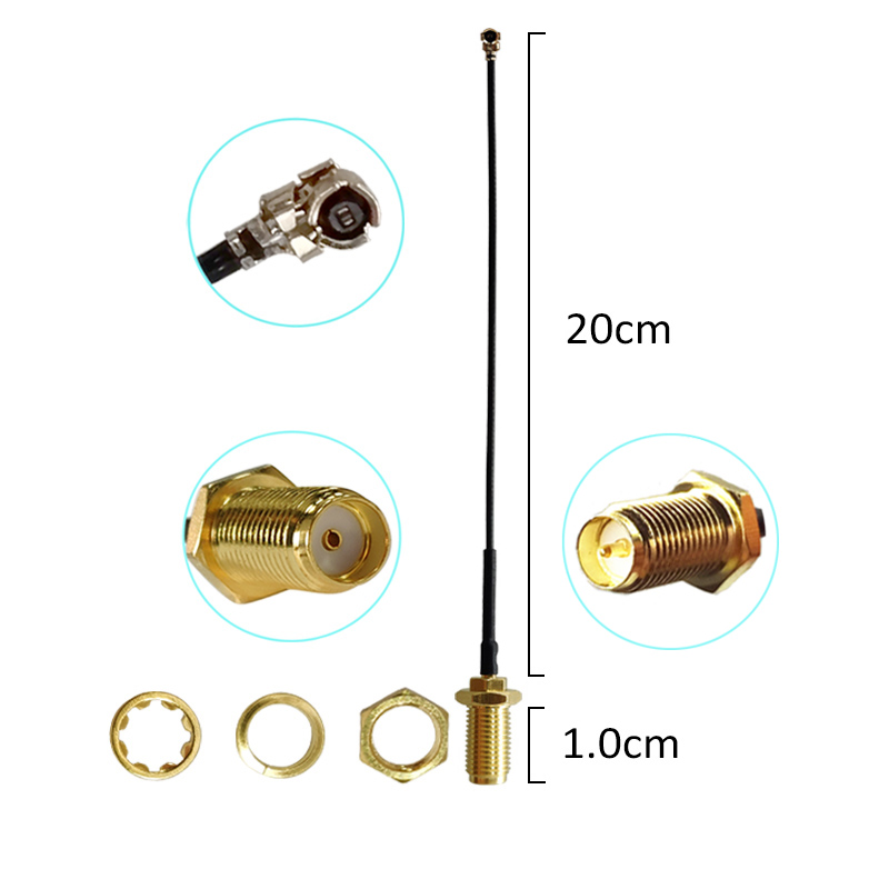eoth 2.4G WiFi Antenna 12dBi pbx antena 2.4GHz IOT RP-SMA Connector SMA MALE High Gain Wireless Networking Router cable pigtail