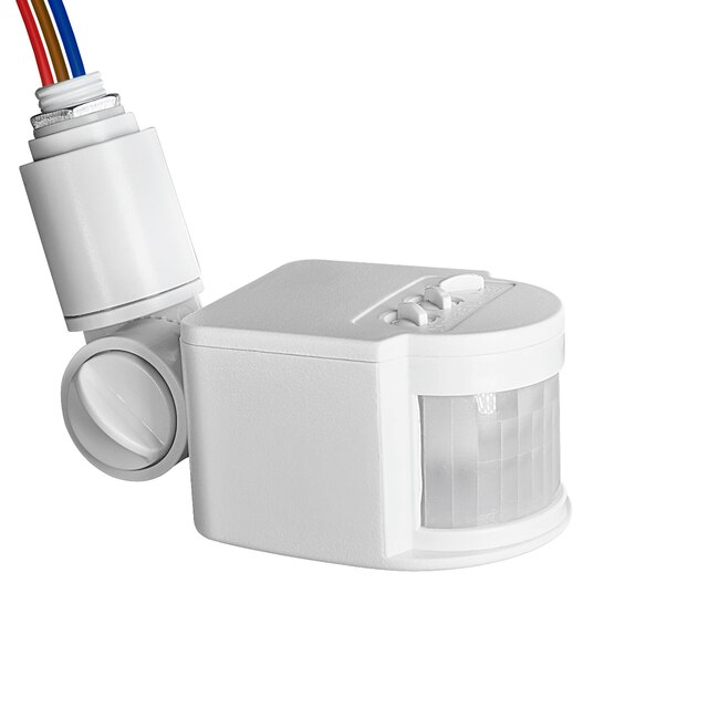 12V Bewegingssensor 220V 110V Pir Beweging Detector Automatische Infrarood Wall Mount Timer Outdoor 24V Led motion Sensor Light Switch: White / 12v
