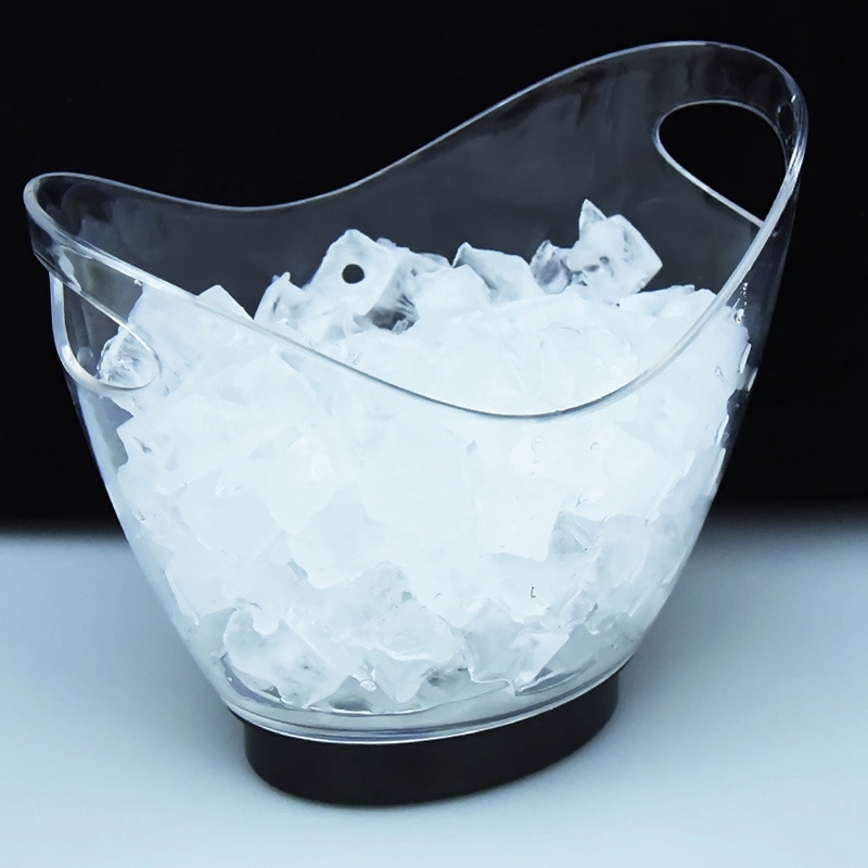 Luminous Plastic Ice Bucket Transparent Colorful LED Ice Bucket Ice Bucket For Bar And Restaurant