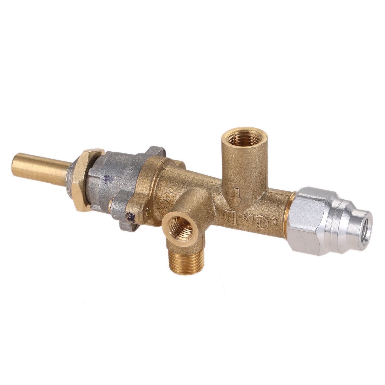 1pc Safety Patio Heater Room Space Heater Main Control Valve with Pilot Port fit for Low Pressure Gas Patio Burner Connection