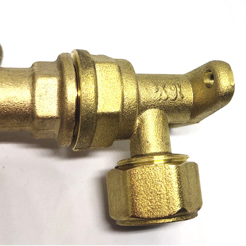 1/2" Outside Tap Kit Brass Wall Plate Elbow for Garden Hose Fitting