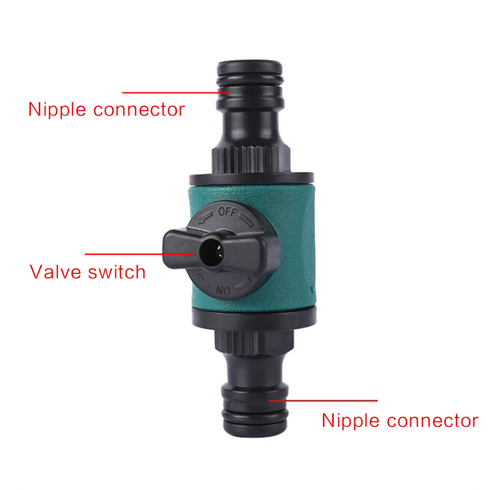 16mm Hose Quick Connect Plastic Garden with Shut Off with Valve for Water Hose Coupling Release