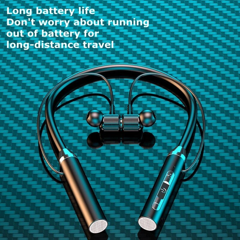 Drahtlose Kopfhörer Bluetooth 5,0 Nacken büGel Kopfhörer Silikon Hifi 9d Stereo Sport Headset Halfter wasserdichte magnetische Ohrhörer: Ursprünglich Titel