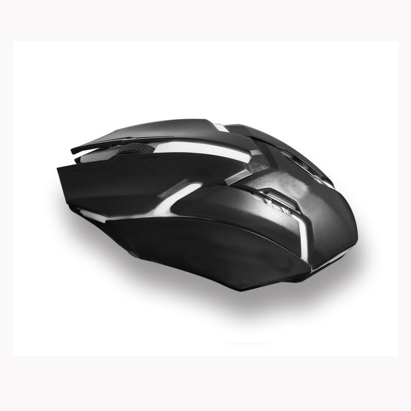 LED Light 4 Button Wired Gaming Mouse 1600DPI Optical USB Ergonomic Colorful Light Mice Mouse for PC Computer Notebook: Black