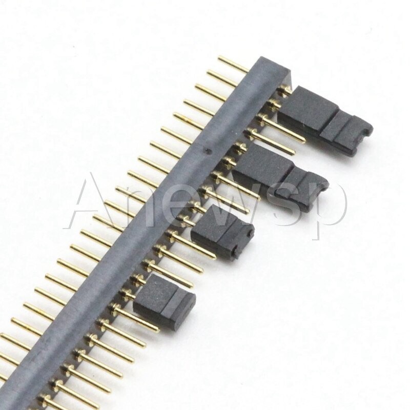 50 pièces 1.27mm pas bouchon de cavalier/court-circuit bouchon espacement court/Long Type 1.27 connecteur point de rangée court lien cavalier